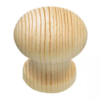 ручка-кнопка 28мм сосна 1шт