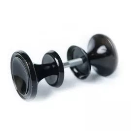 ручка-кнопка алюминиевая, черный