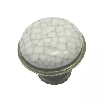 ручка-кнопка H003429 30мм бронза/керамика