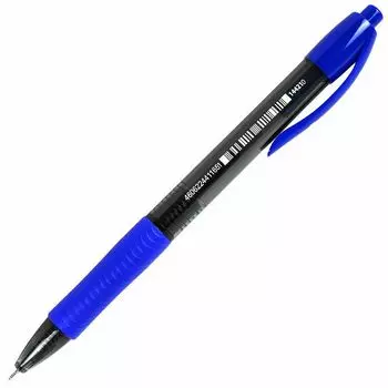ручка шариковая BRAUBERG Office Style 0,35мм автомат с грипом синий