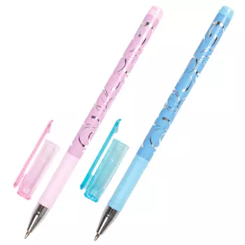 ручка шариковая BRAUBERG Узоры узел 0,35мм синий в асс-те