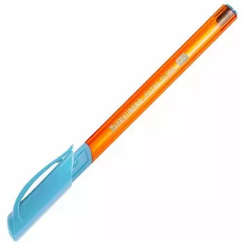 ручка шариковая масляная BRAUBERG Extra Glide 0,35мм с грипом светло-синий