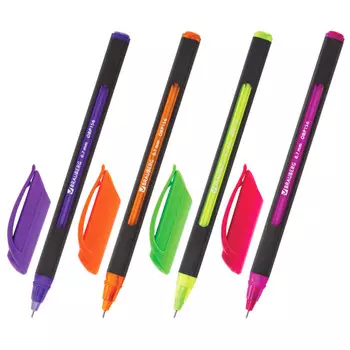 ручка шариковая масляная BRAUBERG Extra Glide Soft Color 0,35мм синий