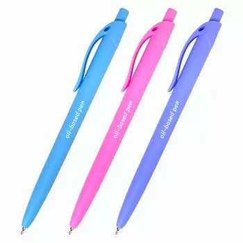 ручка шариковая масляная BRAUBERG Fruity Pastel 0,35мм автомат синий