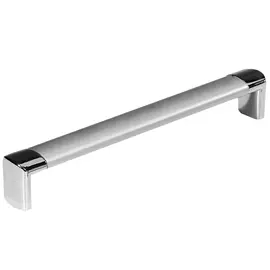 ручка-скоба 2025 96мм матовый хром/хром