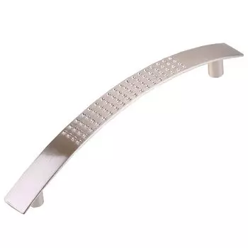 ручка-скоба 96мм перф серебристый