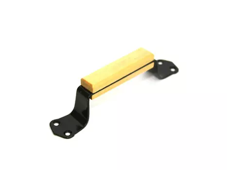 ручка-скоба дверная, 180 мм, сталь, дерево