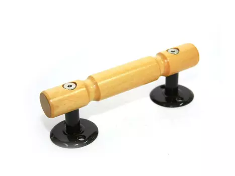 ручка-скоба дверная, 200 мм, сталь, дерево