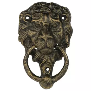 ручка-стучалка BLUMEN HAUS лев 15х9х3см чугун