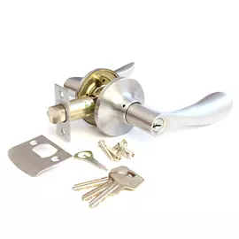 ручка-защелка APECS 891-01, ключ/фиксатор, сатин