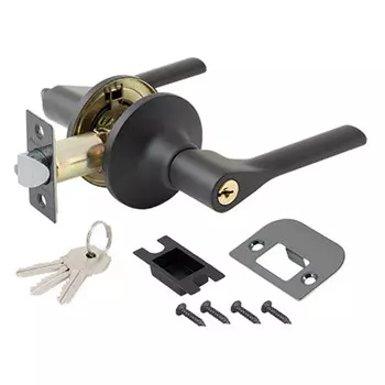 ручка-защелка AVERS 8083-01 ключ/фиксатор черная