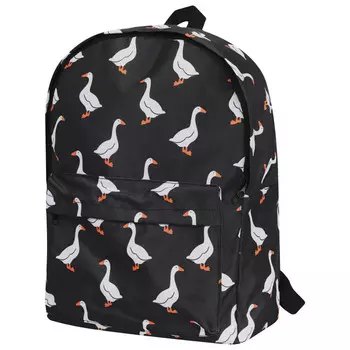 рюкзак ECOS BL032 41х31х14см 20л черный с гусями полиэстер