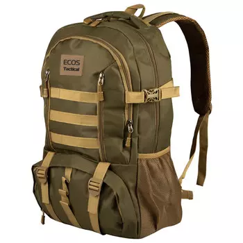 рюкзак ECOS MB-01 36х51х20см 30л темно-зеленый полиэстер