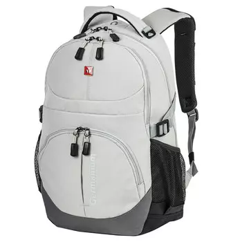 рюкзак GERMANIUM S-07 46х32х15см светло-серый полиэстер