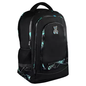 рюкзак школьный Мишка 41,5х29х16,5 см полиэстер сублимационная печать печать на молнии резиновая наш