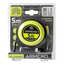 рулетка ARMERO, 5 мх19 мм, магнитная, с автостопом
