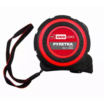 рулетка UGO LOKS, 5 мх19 мм, с автостопом эксперт