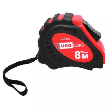 рулетка UGO LOKS 8мх25мм с автостопом
