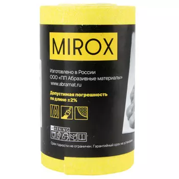 рулон шлифовальный на бумажной основе MIROX SE 115ммх5м Р80, арт.MXSE11500580
