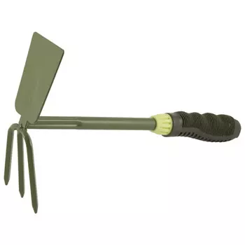 мотыжка двойная трапеция PARK прямые зубья прорезиненная ручка