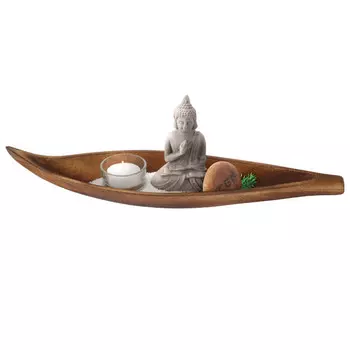 сад камней KOOPMAN Будда 370х95х110мм дерево, цемент