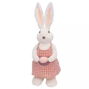 садовая декоративная фигура Кролик с яйцом SY231502A