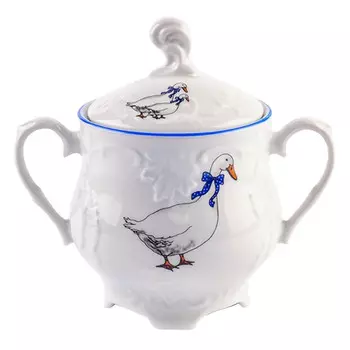 сахарница CMIELOW Рококо Гуси 250мл фарфор