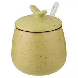 сахарница LEFARD Сosmos зеленая 350мл с ложкой керамика