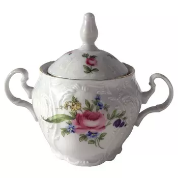 сахарница THUN Bernadotte Мейсенский букет 300мл фарфор