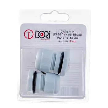 сальник PG 16 диаметр проводника 10-14 мм IP54 2 шт