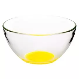 салатник Гладкий цветное дно 16см 1,2л стекло в ассортименте