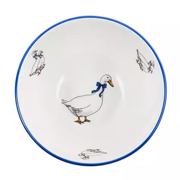 салатник КРИСТАЛЕКС РУС Премиум Гуси 14см 0,3л фарфор