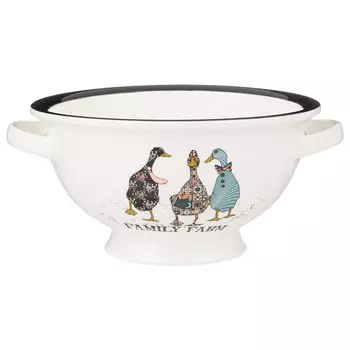 салатник LEFARD Family farm 18см 1л с ручками фарфор