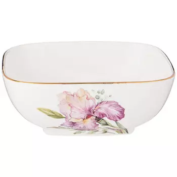 салатник LEFARD Irises 15,5см 0,75л квадратный фарфор