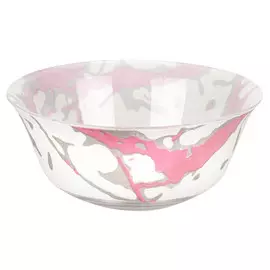 салатник LUMINARC Марбл Пинк Сильвер 12см стекло