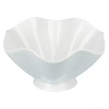 салатник NOUVELLE HOME Маршмеллоу 20х11см 1л на ножке фарфор