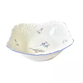 салатник CMIELOW Рококо Гуси квадр. 24х24см 3,5л фарфор