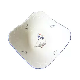 салатник CMIELOW Рококо Гуси квадр. 27х27см 1,2л фарфор