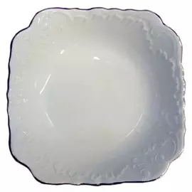 салатник CMIELOW Рококо Золотая отводка 17х17см 1,3л фарфор