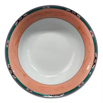 салатник THUN Cairo Розовый декор, мини кант 13см 0.21л круглый фарфор