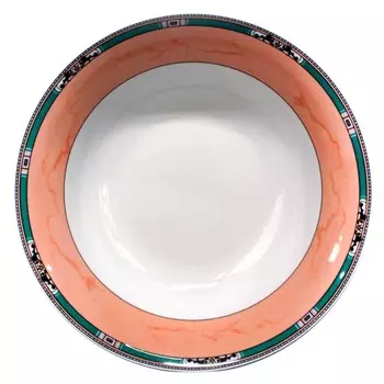 салатник THUN Cairo Розовый декор, мини кант 16см 0,5л круглый фарфор