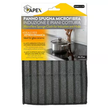 салфетка APEX 24х17см для стеклокерамических плит микрофибра