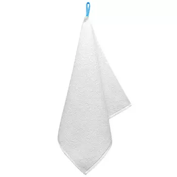 салфетка махр. 35х35см белая/голубая, арт.СФ-голубая