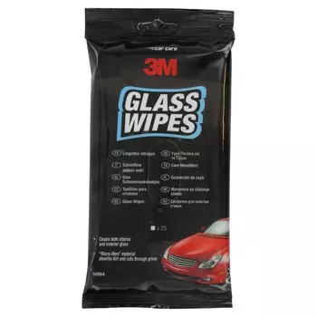 салфетки 3М для очистки стекол влажные 25шт