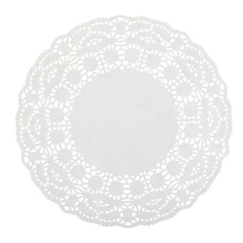салфетки Ажурные белые 16см 30шт