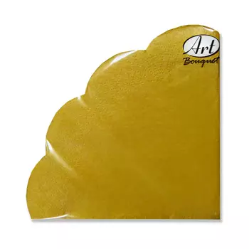 салфетки BOUQUET Gold 32см 3-слойные 12шт круглые