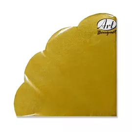 салфетки BOUQUET Gold 32см 3-слойные 12шт круглые