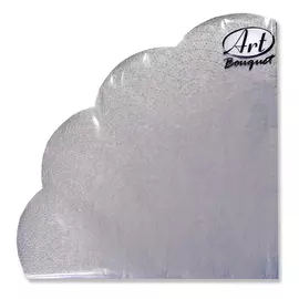 салфетки BOUQUET Silver 32см 3-слойные 12шт круглые