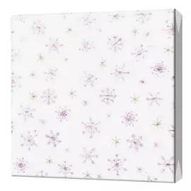 салфетки GOLD DECOR Снежинки розовое золото 3-сл. 33х33см 20шт.