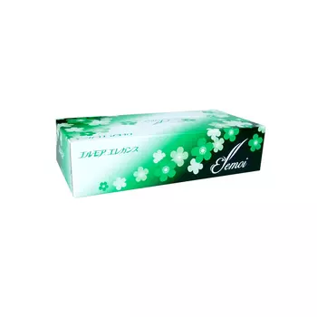 салфетки косметические KAMI SHODJI Ellemoi Elegance 200шт 2-слойные